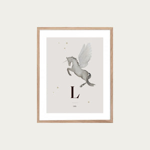 Letter poster - Unicorn