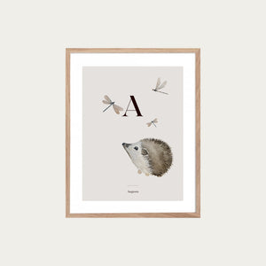 Letter poster - Hedgehog